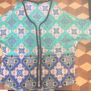 Open shoulder blouse